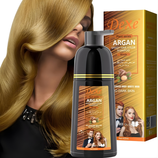 Dexe Argan Speedy Hair Color Shampoo – Blonde (420ml)