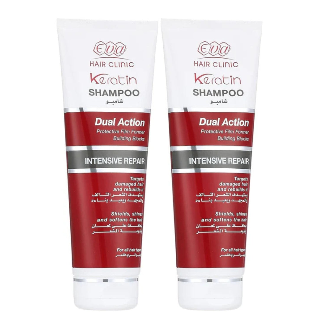 Eva Hair Clinic Keratin Shampoo Intensive Repair 230ml 1+1 Offer