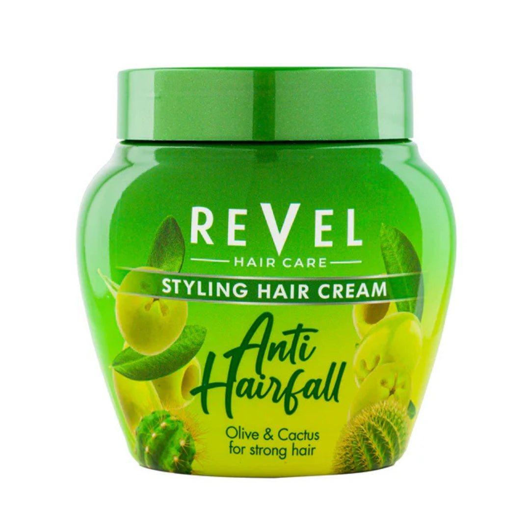 Revel Anti-Hairfall Styling Hair Cream Olive & Cactus 400ml