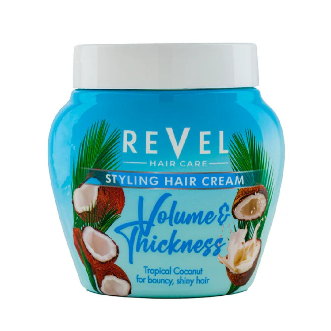 REVEL Volume & Thickness Styling Hair Cream with Tropical Coconut (400ml)