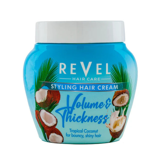 REVEL Volume & Thickness Styling Hair Cream with Tropical Coconut (400ml)