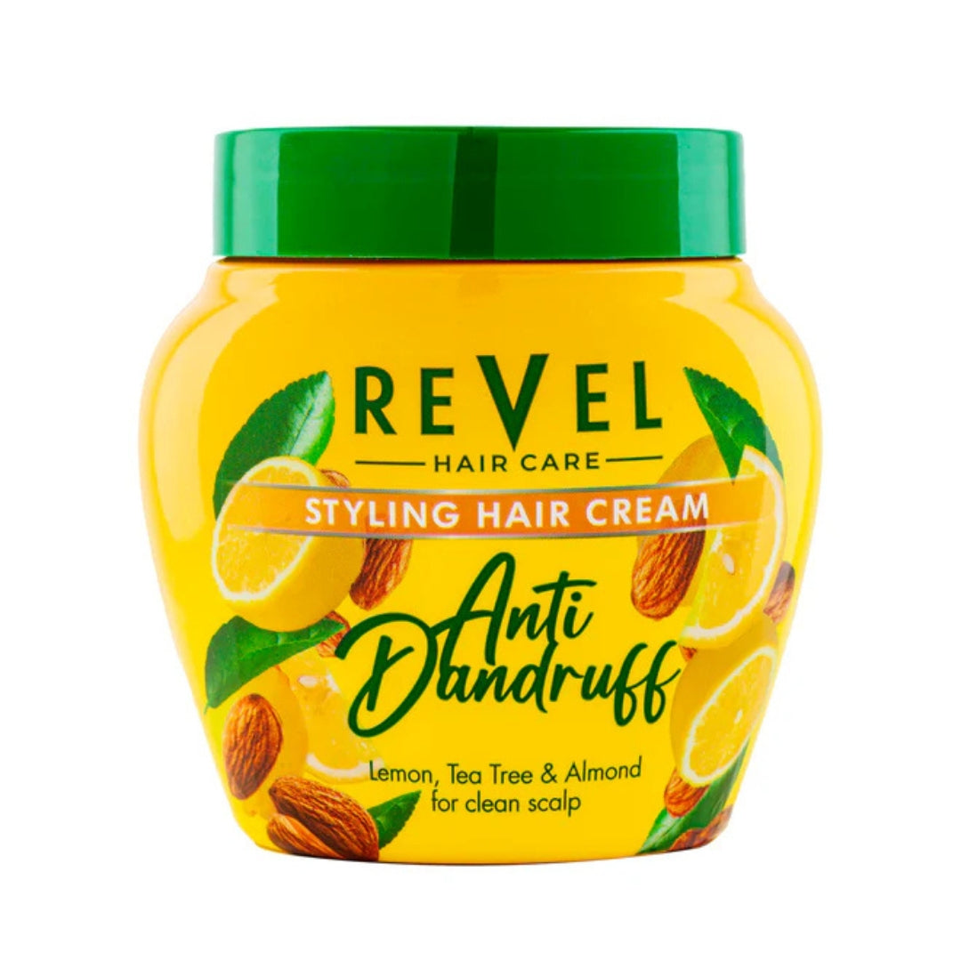REVEL Anti-Dandruff Styling Hair Cream with Lemon, Tea Tree & Almond (400ml)