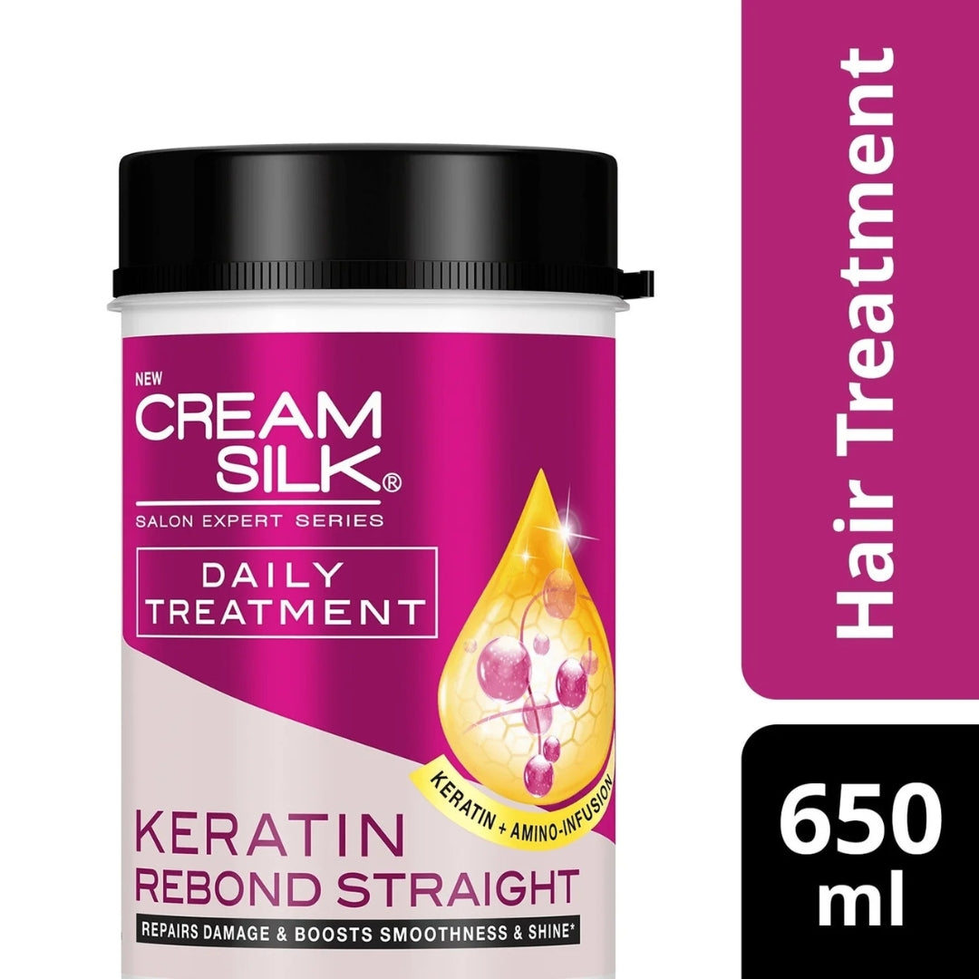 Cream Silk Daily Treatment Keratin Rebond Straight 650ml