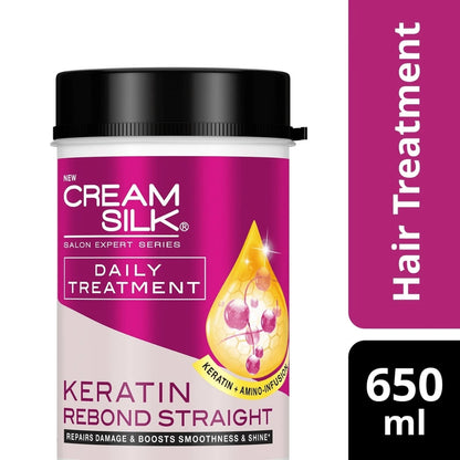 Cream Silk Daily Treatment Keratin Rebond Straight 650ml