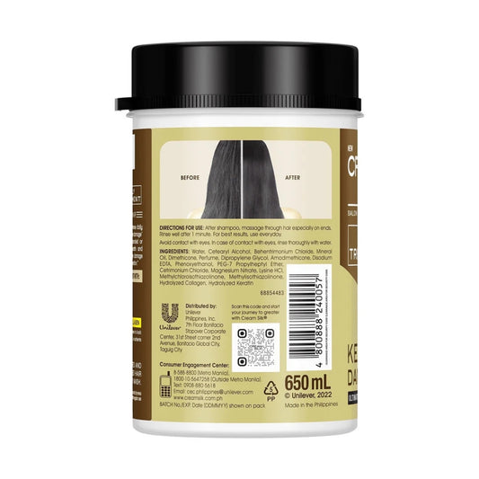 Cream Silk Daily Treatment Keratin Damage Repair 650ml