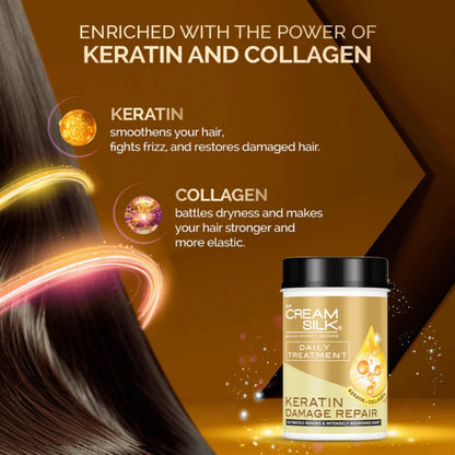 Cream Silk Daily Treatment Keratin Damage Repair 650ml