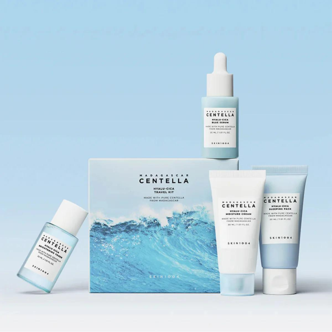 SKIN1004 Madagascar Centella Hyalu-Cica Travel Kit – Hydrating & Brightening Skincare Set