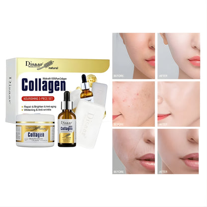 Disaar Collagen Nourishing Skin Care Set (3-Piece Set)