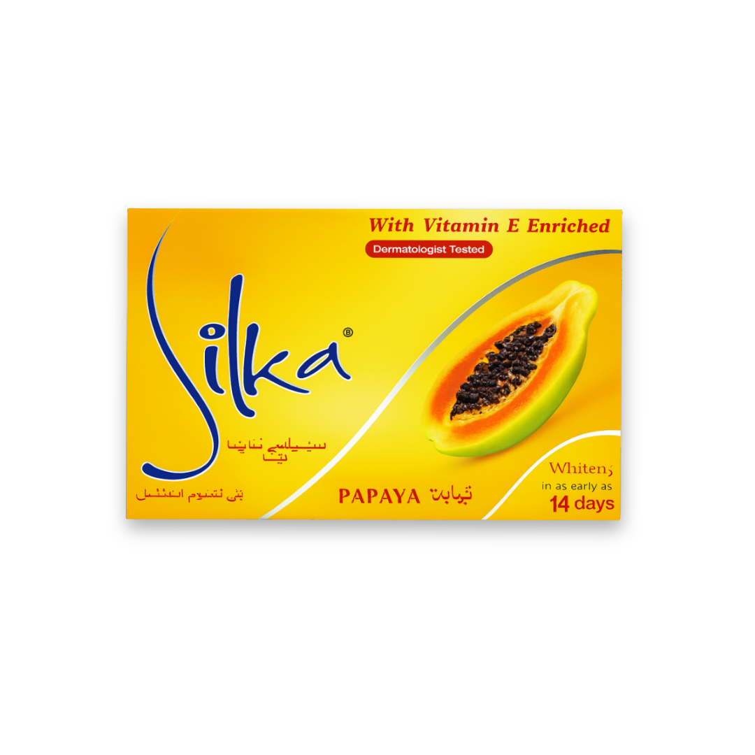 Silka Skin Whitening Soap Papaya (135g)